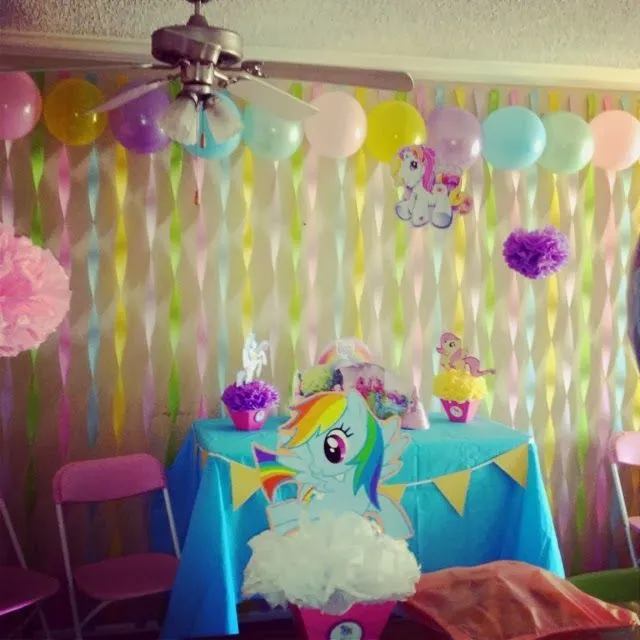 Decoración de Fiesta de Cumpleaños de My Little Pony : Fiestas y ...