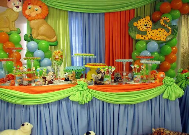 Decoraciónes de fiestass infantiles de safari - Imagui