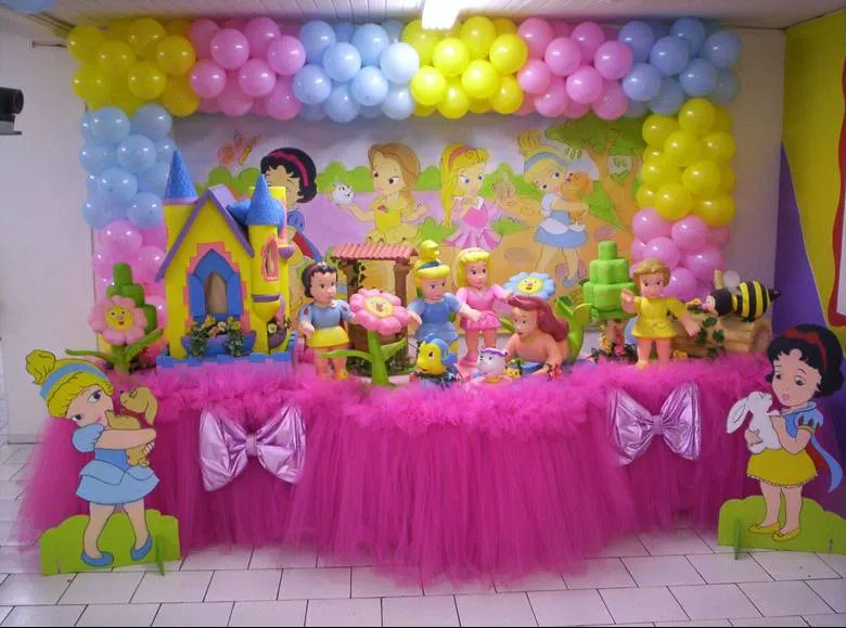 Decoraciónes de mesa para fiesta infantil de las princesas - Imagui