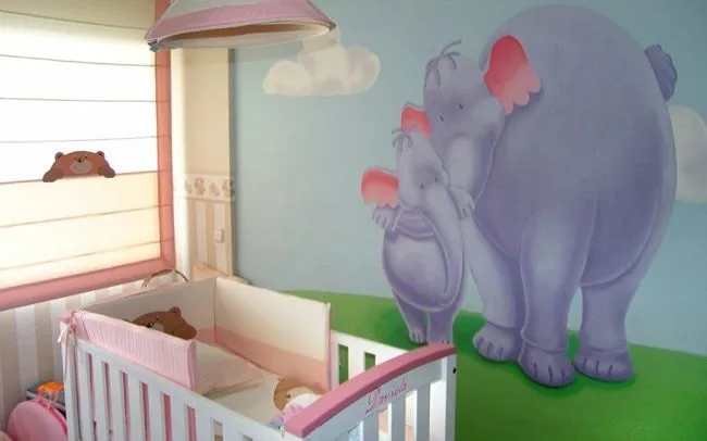 Cómo decorar el suelo y las paredes de la habitación del bebé