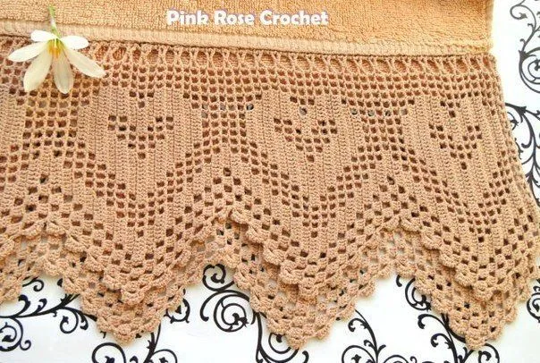 Delicadezas en crochet Gabriela: Hermoso diseño para toallas ...