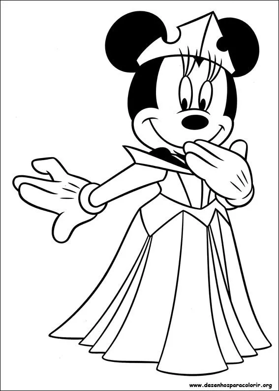 Desenhos do Minnie Mouse para colorir