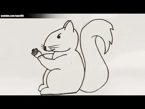 Como dibujar una ardilla - YouTube