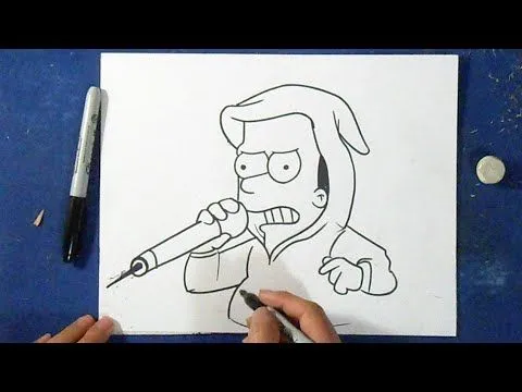 Cómo dibujar a Bart Simpson Rapero "Los Simpsons" | How to Draw ...