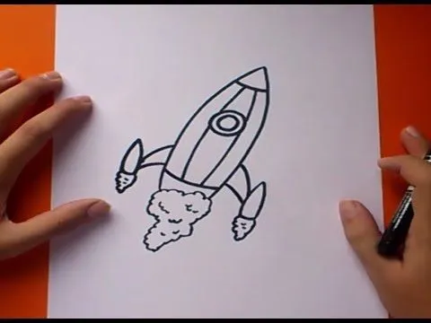 Como dibujar un cohete paso a paso 3 | How to draw a rocket 3 ...