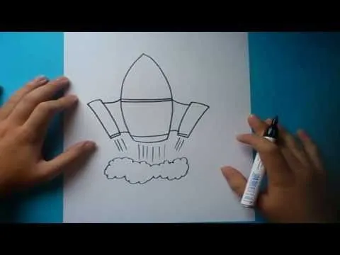 Como dibujar un cohete paso a paso | How to draw a rocket - YouTube