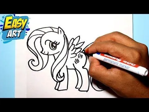 como dibujar a fluttershy - my little pony - how to draw my little ...