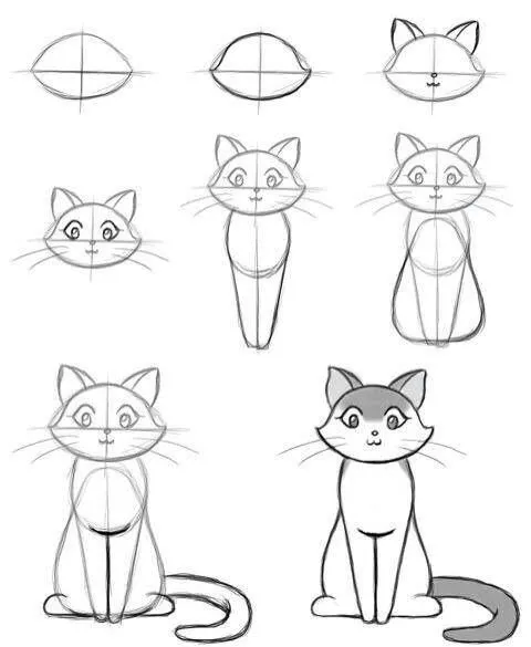 Como dibujar un gato | Técnicas de Dibujo | Pinterest | To Draw ...