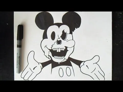 Cómo dibujar a Mickey Mouse | Graffiti - YouTube