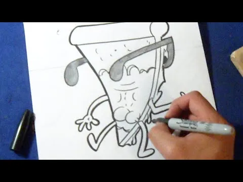 Cómo dibujar a Pizza Steve | How to draw Uncle Grandpa - YouTube