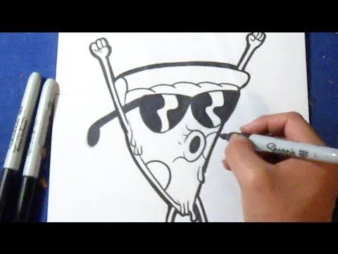 Cómo dibujar a Pizza Steve - "Uncle Grandpa" | How to draw Pizza ...