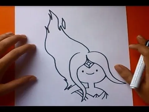 Como dibujar a Princesa Llama paso a paso - Hora de aventuras ...