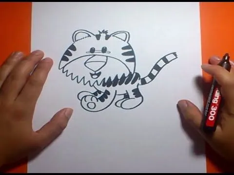 Como dibujar un tigre paso a paso 2 | How to draw a tiger 2 - YouTube