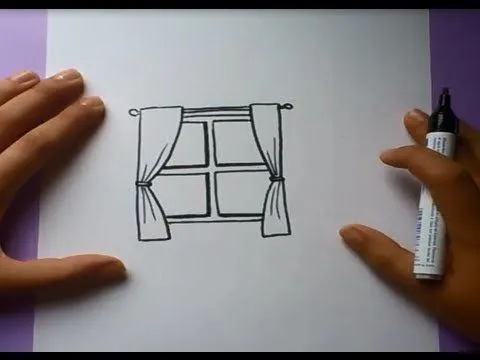 Como dibujar una ventana paso a paso | How to draw a window - YouTube
