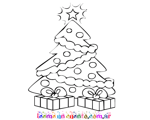 Dibujo de arbolito de navidad para colorear. Dibujos de Árbol ...