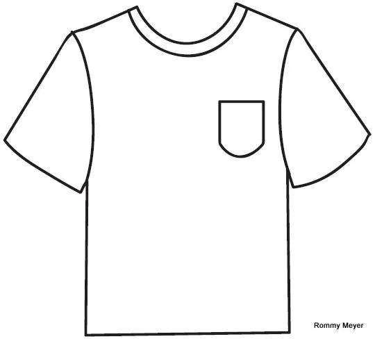 Dibujo de camiseta para colorear - Imagui