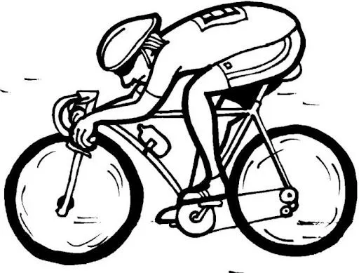 Imagenes de ciclistas para colorear - Imagui