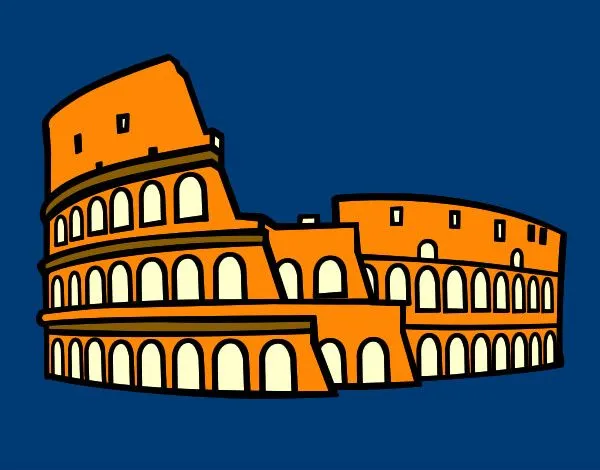 Dibujo de Coliseo romano pintado por Hpna en Dibujos.net el día 28 ...