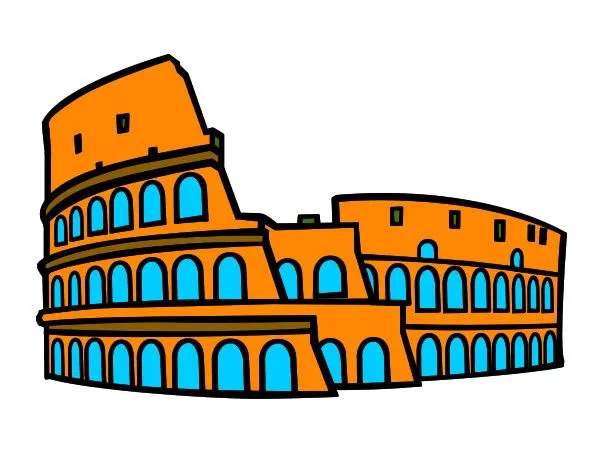 Dibujo de Coliseo romano pintado por Lamuerte en Dibujos.net el ...