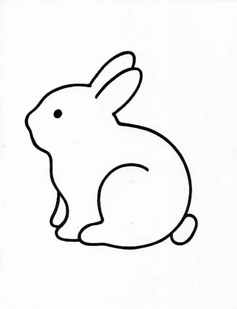  ... para colorear. Dibujos infantiles de Conejo infantil. Colorear Conejos