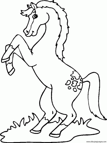 dibujo-de-caballo-127 | Dibujos y juegos, para pintar y colorear