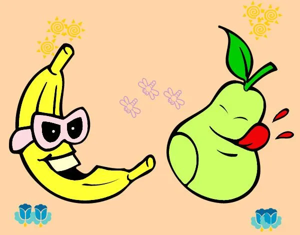 Dibujo de frutas animadas pintado por Daniri en Dibujos.net el día ...