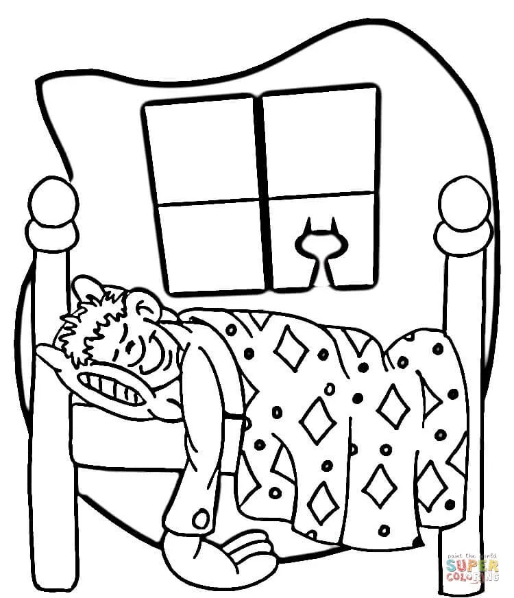 Dibujo de Hora de Dormir para colorear | Dibujos para colorear ...