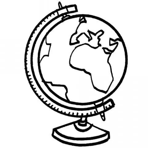 Esfera terrestre para dibujar - Imagui