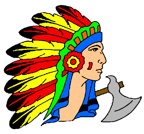 Dibujo de Indio con grandes plumas pintado por Jhuu en Dibujos.net ...