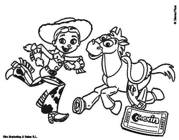 Dibujo de Jessie y Perdigón para Colorear - Dibujos.net
