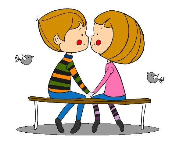 Dibujo de Jóvenes enamorados pintado por Carlyguay en Dibujos.net ...
