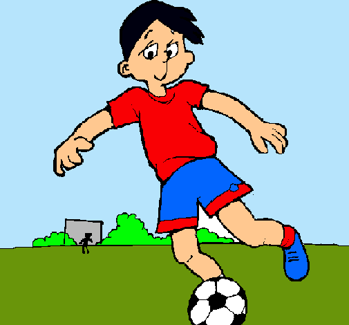 Dibujo de Jugar a fútbol pintado por Futbolista en Dibujos.net el ...