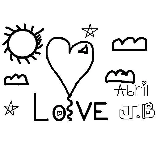 Dibujo de Love Abril para Colorear - Dibujos.net