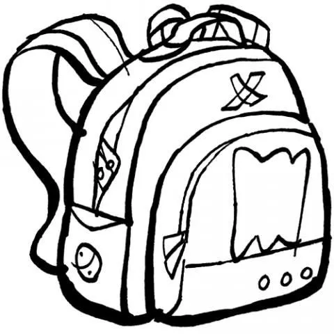 Dibujos para colorear de mochilas escolares - Imagui