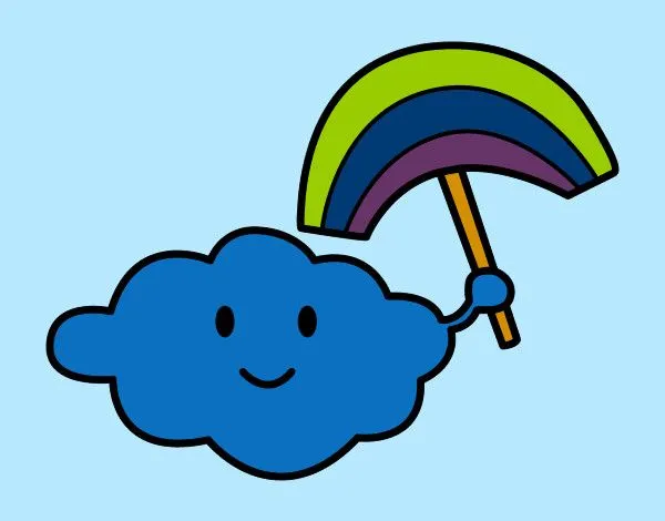 Dibujo de Nube con arcoiris pintado por Chaavaa18 en Dibujos.net ...