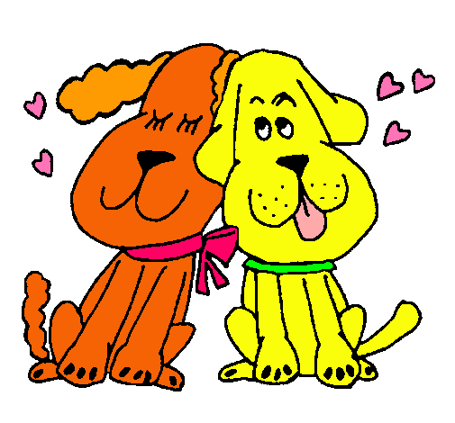 Dibujo de Perritos enamorados pintado por Sardanes en Dibujos.net ...