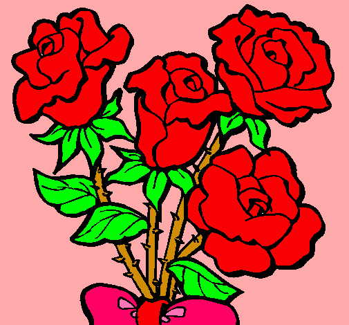 Dibujo de Ramo de rosas pintado por Ramos en Dibujos.net el día 06 ...