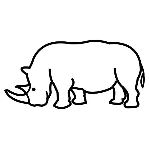 Dibujos infantiles de rinocerontes - Imagui