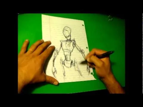 dibujo robot - YouTube