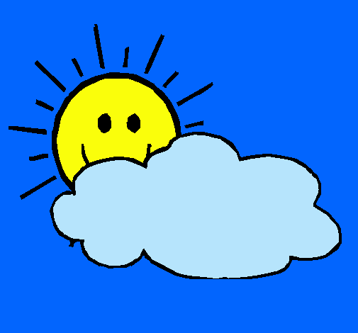 Dibujo de Sol y nube pintado por Kuki en Dibujos.net el día 13-10 ...