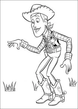 Dibujo del Vaquero Woody para colorear