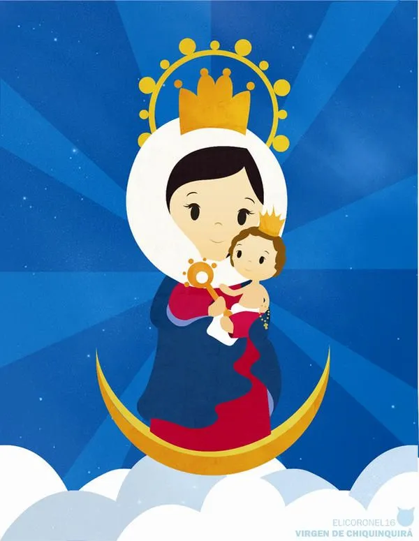Virgen de chiquinquira en caricatura - Imagui