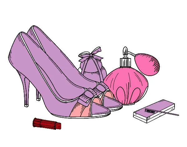 Dibujo de Zapatos y maquillaje pintado por Lalytto en Dibujos.net ...