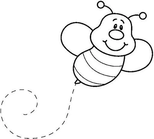 Dibujos de abejas faciles - Imagui