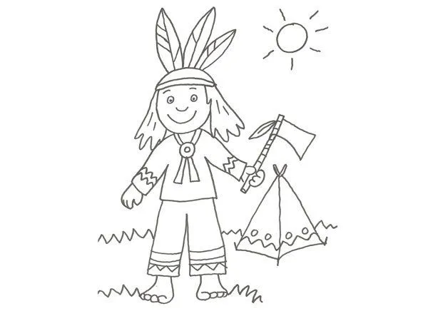 Dibujos de aborigen para colorear - Imagui