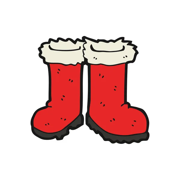 Dibujos animados de botas de Santa claus — Vector stock ...