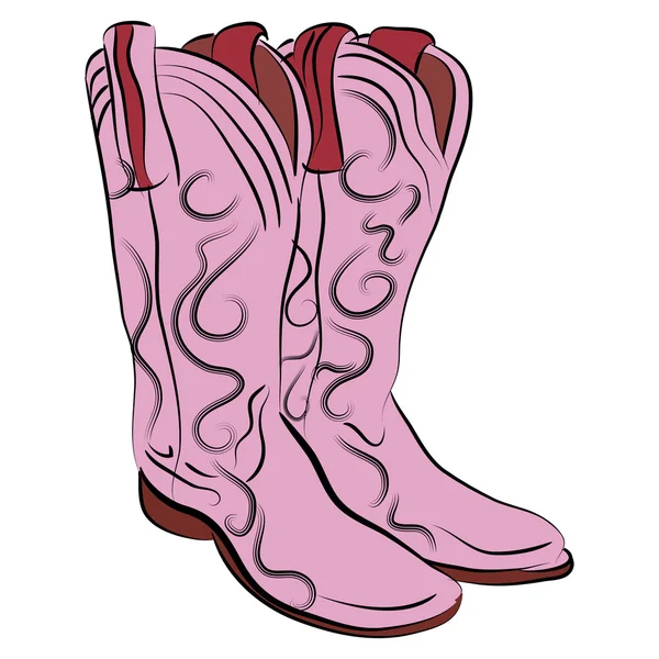 Dibujos animados de botas vaquera — Vector stock © cteconsulting ...