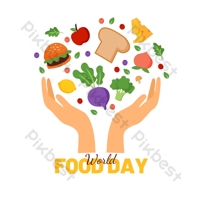 Dibujos Animados Del Día Mundial De La Alimentación Palmeras Y Frutas Y  Verduras | Elementos graficos Plantilla PSD Descarga Gratuita - Pikbest