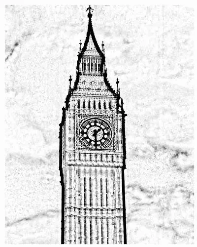 Dibujos del Big Ben de Londres para imprimir y pintar | Colorear ...