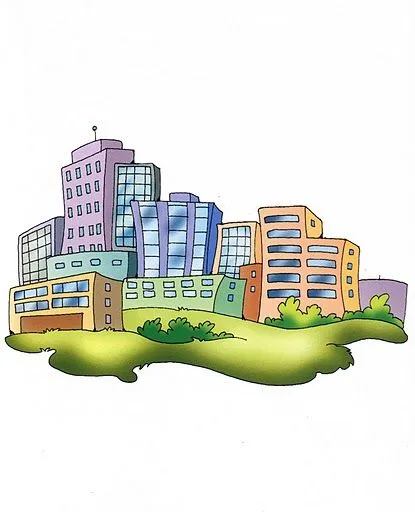 dibujo de ciudad con edificios imagenes y dibujos ciudad para